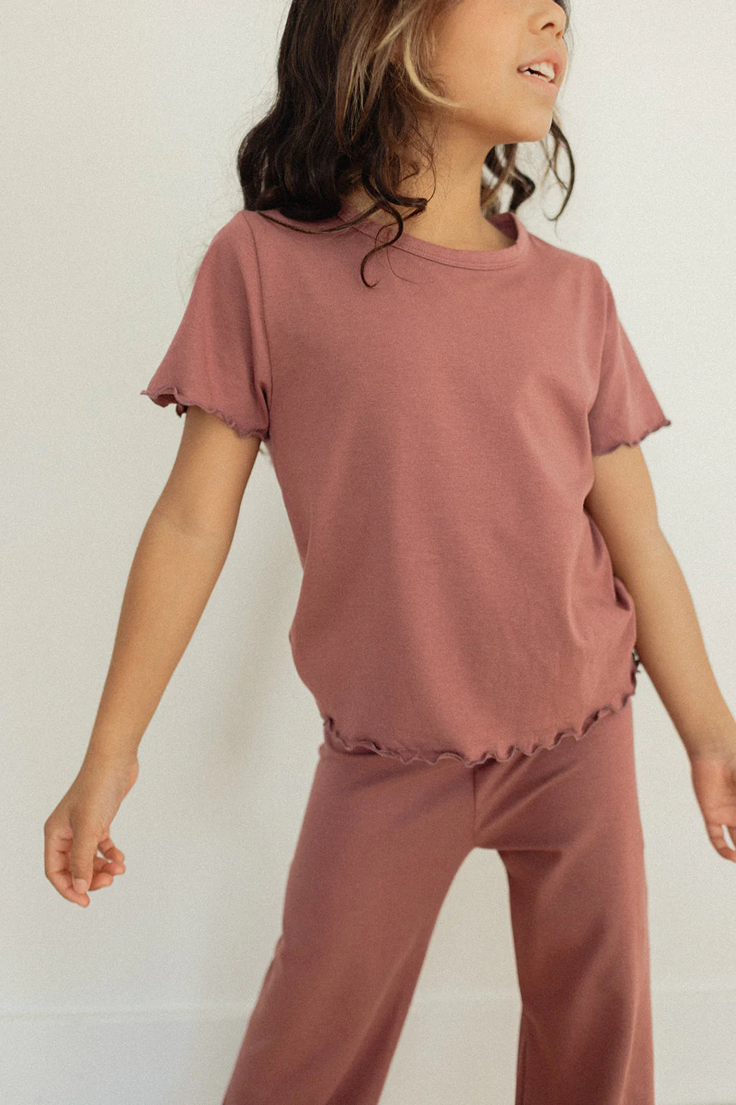 Golden Hour:  Youth Lettuce Hem Pants