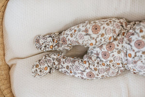 Floral Infant Terry Booties