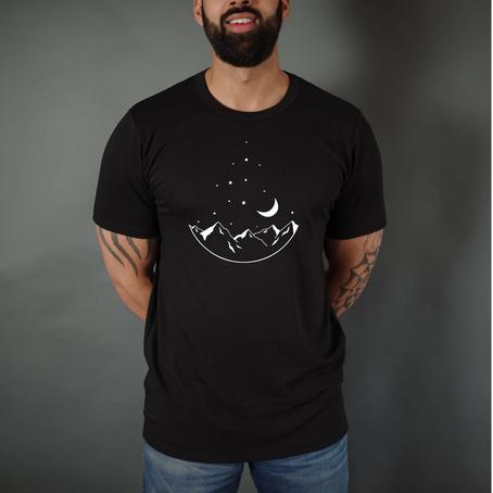 Men's/Unisex 'Mountains' T-shirt
