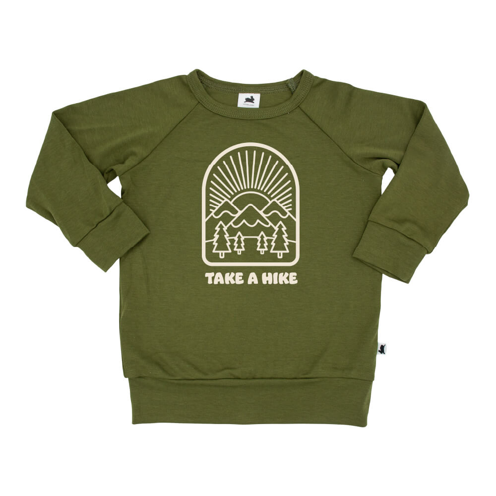 BAMBOO/COTTON 'TAKE A HIKE' PULLOVER