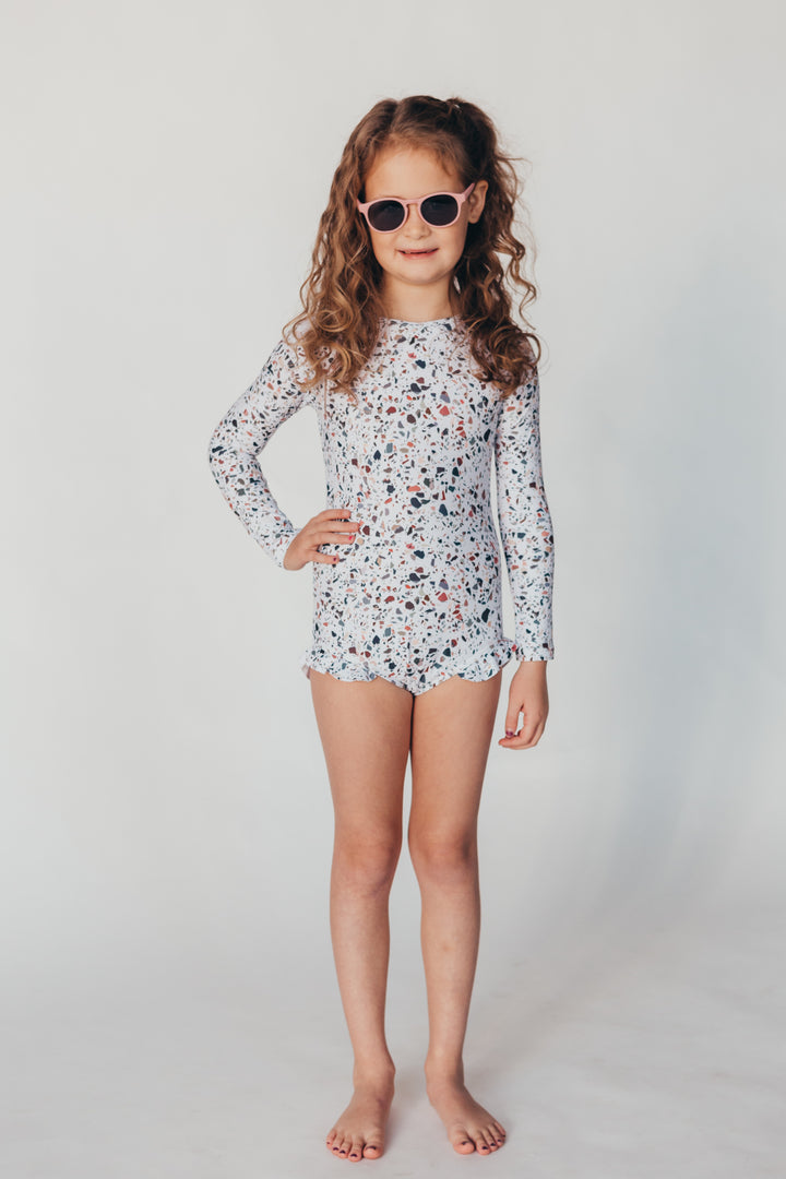Ruffle Rashguard Suit